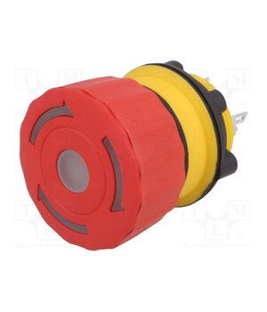 LAS1-A22Y-11TSB/R AC/DC 24V Switch: emergency stop; 22mm; Stabl.pos: 2; NC + NO; red; LED; 24V 2o8TSL25mN66ymcI6A9yYb6o6UGowozRfoyPaBE2zNU