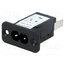 5008.0006 Connector: AC supply; socket; male; 2.5A; 250VAC; C8 (EURO); 5008 Ln2nXFIYWKZ4gFGtIoSfXcrSWrZSI9vSGHkaDdelF6w