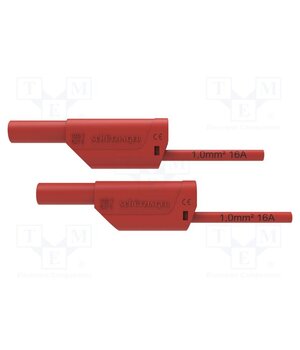 VSFK 8500 / 1 / 25 / RT Test lead; 16A; banana plug 4mm,both sides; Urated: 1kV; red 21i3py2FsHjwjjEZ_vcmoC5IfwtNmqzUVIGJXm85opQ