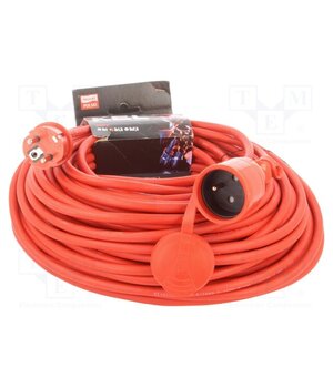 W-97094 Extension lead; 3G1.5mm2; 40m; rubber; red; Sockets no: 1; 16A 3WX5Jv3rKR5dtVeseINkkZIQFoHgia-HwL24ZVn4C5U