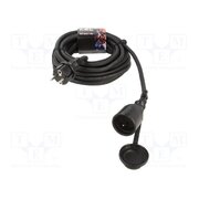 W-97284 Extension lead; 3G2.5mm2; 10m; rubber; black; Sockets no: 1; 16A KvTvFO1TsWIa8MbLPhkfzQtenOxNgK18YlbRPlFv8N8