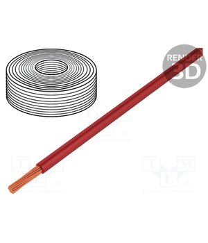 2500 Wire; 1x0.75mm2; stranded; Cu; PVC; red; 250V; -20÷80°C; Class: 6 XNhjIJHtBTL8znWn7cVoz8S-uDJPK1-gvsypIuPJ2Us