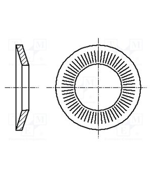 2064111 Washer; conical; M3; D=8mm; h=1mm; A2 stainless steel; BN 2332 vDEWugOaCXuGXmD10KMVUuP0BhPvZcvOEfBVpjFr6mI