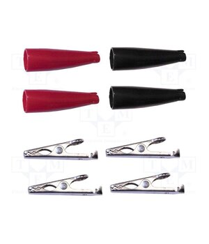 010004 Crocodile clip; 5A; black,red; nickel plated; Insulation: PVC IJoO6d6d9D8KBLODNmMEBtEm6ucEjLr-0IaNEDd7VOQ