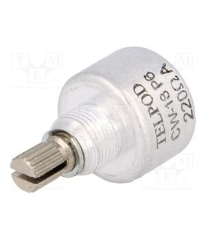 PC-199-18-220R-16,5P6 Potentiometer: shaft; single turn; 220Ω; 1W; ±20%; 6mm; linear; THT DSs6lDNEVVbzqzs3xeFACz5wzhW3UMmVZsd37NjamJ0