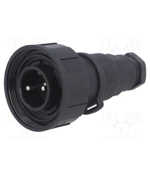 PX0736/P Connector: circular; plug; male; PIN: 2; 12A; 250V; IP68; UL94V-0 X5o1kzThm9nenr6Ua7AgjyjqipCuOLVxkMthUTZU2XM