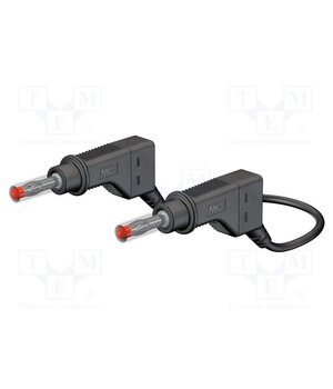 66.9408-15021 Test lead; 32A; banana plug 4mm,both sides; Urated: 600V; black -ycsE9SeyjpqRxj2JMBXOCYug7nzcfaiWGWHaf0KOvY