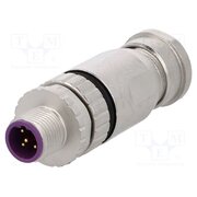 21033491501 Connector: M12; plug; PIN: 5; male; 60V; straight; IP67; for cable Htm3OnXJvgreZRq61RmeQpxJAu3N7DiUunr4G9BDaJ0