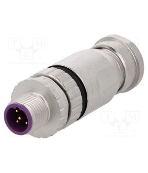21033491501 Connector: M12; plug; PIN: 5; male; 60V; straight; IP67; for cable Htm3OnXJvgreZRq61RmeQpxJAu3N7DiUunr4G9BDaJ0