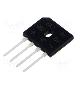 GBU8K Bridge rectifier: single-phase; Urmax: 800V; If: 8A; Ifsm: 200A Mz6PvORco4Qw7MqEphCmlG2Ba792D0qCUp4Lxdbmbhc