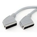 CABLE SCART-SCART 21pin 1.5m SILVER