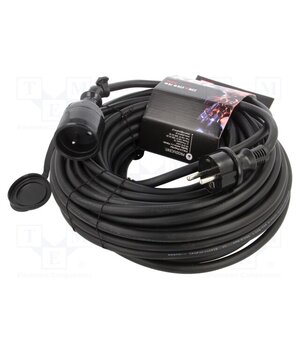 W-97290 Extension lead; 3G2.5mm2; 25m; rubber; black; Sockets no: 1; 16A HfvnnYXiwPhdLQR66w3-WTBgE5iDdJaDRqiIkee6cco