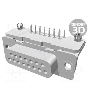 1-106506-2 Connector: D-Sub; PIN: 15; socket; female; PCB snap; angled 90°; THT 4HNg6eWbhjsTe3by5Rtc72pRn4Qig8TSYWDVD80vtEw