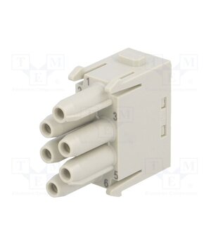 09140063141 Connector: HDC; module; female; 16A; 830V; Han-Modular®; PIN: 6 7OG_0vQrmsptN1CrDpXmNTzz3qz1gp5cvnL-X0gkt_8