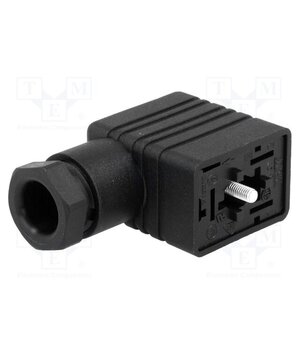 932977100 GM 209 NJ SCHWARZ Connector: valve connector; plug; form B; 11mm; female; PIN: 3; 250V E3TLJb2BQFqVNnlUkIi3_6dFTfw9FO92oNmkbRMLsl4