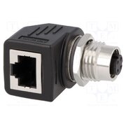 RJS-12D04FF-RS8001 Adapter; M12 female,RJ45 socket; D code-Ethernet; PIN: 4; Cat: 5e uXNIZts-yabE89honwXhciluyELTkzBvU-tOLe14jpM