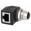 RJS-12D04FF-RS8001 Adapter; M12 female,RJ45 socket; D code-Ethernet; PIN: 4; Cat: 5e uXNIZts-yabE89honwXhciluyELTkzBvU-tOLe14jpM