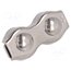 ZLR2-4-A4 Rope clamp duplex; acid resistant steel A4; for rope; Ørope: 4mm ioP8IgqilWaM2ZLWCcfdi75_wF1EfHZP0uFRXPE207o