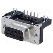 09661527611 Connector: D-Sub; PIN: 9; socket; female; on PCBs; angled 90°; THT hgmx9S2PFmoSFH5ripBCQVz9Nl9QNXCFJmSxWdeYr6s
