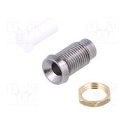 A104700AAA LED holder; 3mm; chromium; metal; concave; with plastic plug; IP66 WFkpZM2GhSx-1vylc7boOYLvqYv07FQTLwIOnf7AQR4