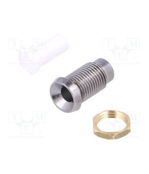 A104700AAA LED holder; 3mm; chromium; metal; concave; with plastic plug; IP66 WFkpZM2GhSx-1vylc7boOYLvqYv07FQTLwIOnf7AQR4
