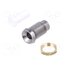 A104700AAA LED holder; 3mm; chromium; metal; concave; with plastic plug; IP66 WFkpZM2GhSx-1vylc7boOYLvqYv07FQTLwIOnf7AQR4