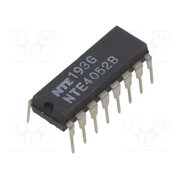NTE4052B IC: analog switch; multiplexer; DIP16; 3÷18VDC; 600uA; CMOS cq_bSXBNEhEqY9W4MBinLPYESSlsyBDCGttjhA5A2MU