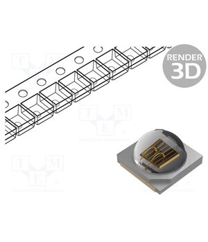 GR CS8PM1.23-KPKR-1 Power LED; red; 80°; 350mA; λd: 620÷632nm; 71÷89.2lm; 3x3x2.21mm ck4WNmxTTj28ZA6irbA8U7Se43vsWz8364jQmZbvT5M