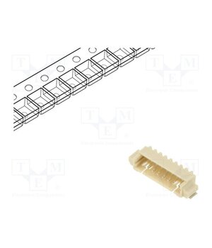 125SH-B-08-TR-SMT-T/R Connector: wire-board; socket; male; PIN: 8; 1A; 125V; horizontal Ux8zCgriRxqcfsLAnVOMVr6ByVVCFN5w9YSo6LSa5nc