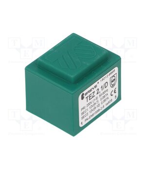 TEZ2.1/D230/12-12V Transformer: encapsulated; 2.1VA; 230VAC; 12V; 12V; 88mA; 88mA; PCB KktKKdvsJ_bx0hwd98fMEUYAsSPdtxFKg3W_IFemJLA