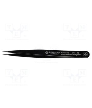 5-074-13 Tweezers; Blade tip shape: sharp; Tweezers len: 120mm; ESD J6EoEJ_oeB4Mdze8ovwgcxJsVXbuox_rUMxWDSuBFF8