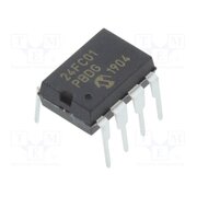 24FC01-I/P IC: EEPROM memory; 1kbEEPROM; I2C; 128x8bit; 1.7÷5.5V; 1MHz; DIP8 r_qAgnlrrmHQgg1VoOwBaFzDTTjTMWkzm5GUkuZR2co