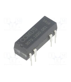 3572.1220.051 Relay: reed switch; DPST-NO; Ucoil: 5VDC; 500mA; max.150VDC; 10W HmRY-LlkTvm7KUwYnJwoVRjpmMVXiM5kQZNC8QYEq24