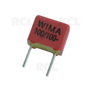 KONDENSATORS FKP2 100pF 100V Wima polipropilēns, RM=5mm 4,5x6x7,2mm

 KPM210_1WP2.jpg