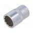 T4690M 18 Socket; 12-angles,socket spanner; 18mm; 1/2"; Plating: chromium V1hPQ9w9yXWdygKhjM0pKbKT2ULW77JuEOTn4OYLkT8