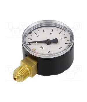 106 Manometer; 0÷10bar; G 1/4",bottom connection; 50mm; metal d6ADDYRM8SoM_xwxXcIYf71pOQUPn3QL875RxQCBO3s