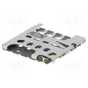 115I-AEAA Connector: for cards; Micro SIM; push-pull; SMT; PIN: 6 SWPZaA4uI71s9GQqHpJ502CO4J5mWVdX830t6z9MvvA