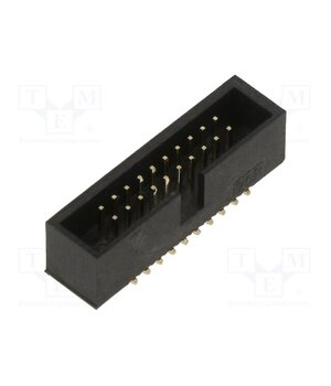 HBHR-B2-20-VG-SMT Connector: IDC; socket; male; PIN: 20; vertical; SMT; 1.27mm; 2x10 3BjsewfEttH7cpFAP06uzZMt5n1VubCcwrQsxGd0kp4