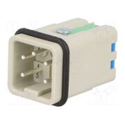 09200042633 Connector: HDC; contact insert; male; 10A; 250V; Han® A; PIN: 5; 4+PE rlJHSLpcg3ZiDsH9wKOxv9A4MJCtTOtI5kaq5BIVqMo