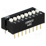 A6E-8104-N Switch: DIP-SWITCH; Poles number: 8; ON-OFF; 0.025A/24VDC; Pos: 2 5RBXf2i0amJn63Rs9Zn0r0VwG6vpNMgSl5vgRpEgFTY