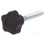 VCT.25 P-M6X40-C9 Knob; Ø: 25mm; Ext.thread: M6; 40mm; H: 19mm; technopolymer PA -x9yaqGxXaSqg5bEk--kdfIXZYsdc3Fo4V2qwySEqTw