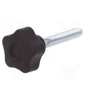 VCT.25 P-M6X40-C9 Knob; Ø: 25mm; Ext.thread: M6; 40mm; H: 19mm; technopolymer PA -x9yaqGxXaSqg5bEk--kdfIXZYsdc3Fo4V2qwySEqTw