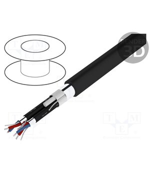 400025 Wire: loudspeaker cable; HELUSOUND®; 2x2x0.22mm2; stranded; black rgu_G6mfS78Ei9GDQ6vJUWhjyBG8XoNYSmuVVNuvFPY