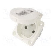 104-0W Connector: AC supply; socket; 2P+PE; 250VAC; 16A; white; PIN: 3; IP54 LSTz3QPSpxqCccIPvDcS8K2E8EVAhs7-zeRDDUu6W6M