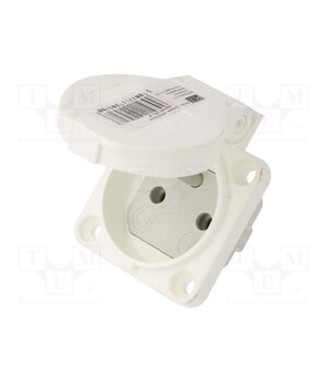 104-0W Connector: AC supply; socket; 2P+PE; 250VAC; 16A; white; PIN: 3; IP54 LSTz3QPSpxqCccIPvDcS8K2E8EVAhs7-zeRDDUu6W6M