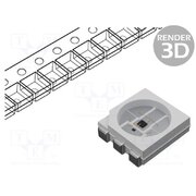 WS2815B-V1 Programmable LED; RGB; SMD; 5050,PLCC6; 9.5÷13.5VDC; 5x5.4x1.65mm McxnAzeFdbEvvOGQzDmL2erm-AtiTg5bDiwe8NSiM78