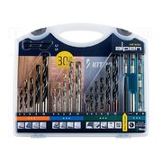 0000800230100 Drill set; steel; plastic box; wood,metal,wall; 30pcs. lVg_DNxBd3QSXrmPbu7TLp9KWEyf_JOKrP_GHef0ZYQ