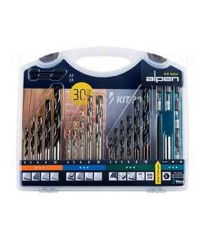 0000800230100 Drill set; steel; plastic box; wood,metal,wall; 30pcs. lVg_DNxBd3QSXrmPbu7TLp9KWEyf_JOKrP_GHef0ZYQ