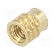 300113358 Threaded insert; brass; M3; BN 37885; L: 5.2mm; for plastic RxPm7Pa6RJxFGuLy6pAr8ZKHh0FXoqt0HD8rV9_LY5c