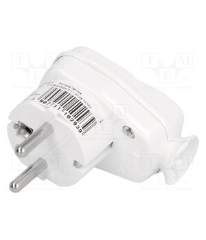 9002216 Connector: AC supply; male; plug; 2P+PE; 250VAC; 16A; white; PIN: 3 6yFr4hh-EKFMxiAc7efUvrSW-u8zuARkIr2esvCvKDI